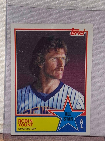 1983 Topps Robin Yount all star baseball card