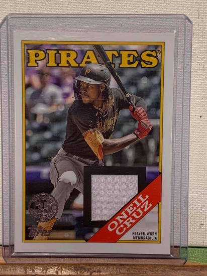 2023 Topps, O?Neil Cruz player worn Memorabilia baseball card