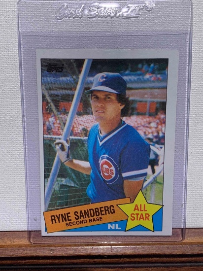 1985 Topps Ryne Sandberg All-Star baseball card