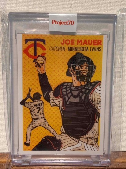 2021 Topps Joe Mauer project 70 baseball card