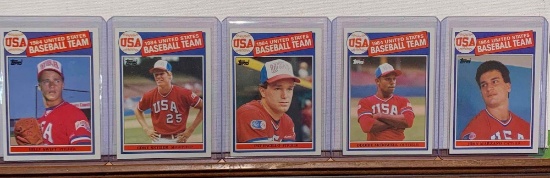 assorted 1984 United States, baseball team cards, Swift, Snyder, Pacillo, Marzano, McDowell