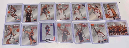 assorted 1996, USA basketball team cards Richmond, Robinson, Payton, Stockton, Hardaway, Hill,
