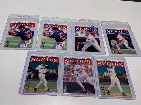 Assorted 1995 World Series baseball cards