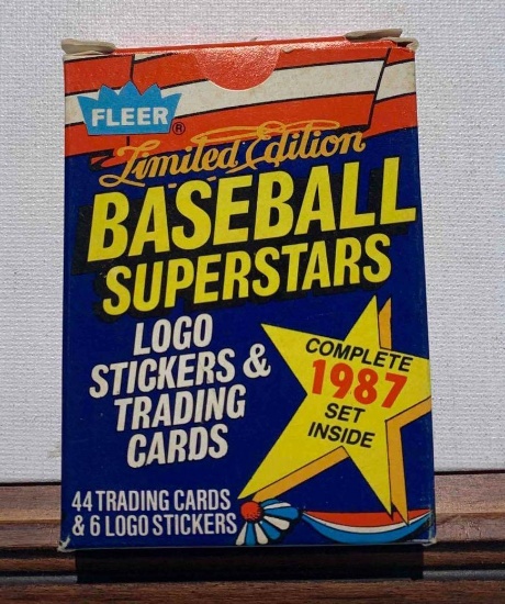 complete set 1987 fleer limit edition baseball superstars