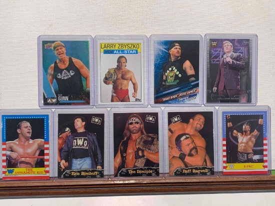 Assorted wrestling cards