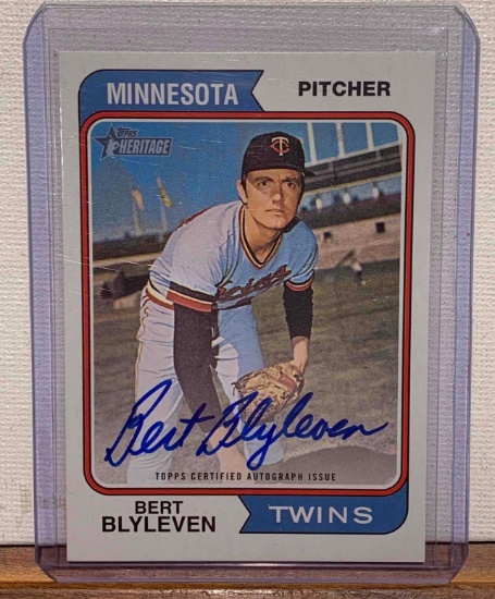 2023 Topps Brett Blyleven Autographed baseball card