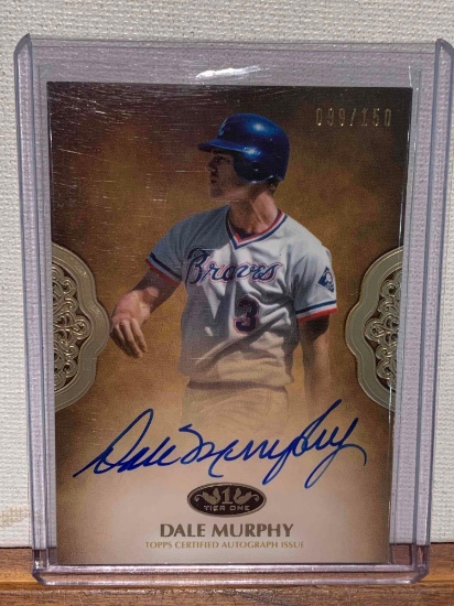 2019 Topps dale Murphy autographed baseball card