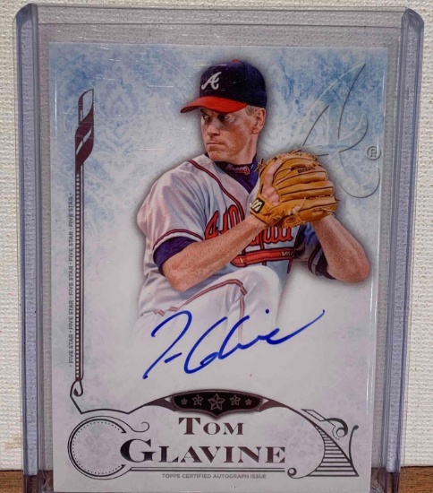 2015 Topps Tom Glavine autographed baseball card