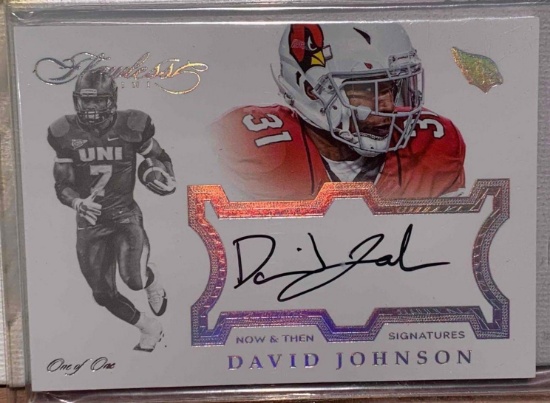 2016 Panini Flawless Now+Then David Johnson Autograph #1/1