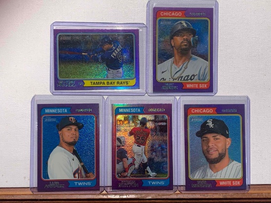 2023 Topps Heritage Chrome Purple Border Baseball cards