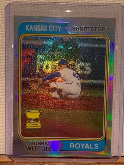 2023 Topps Heritage Chrome Bobby Witt Jr Rookie #458/574