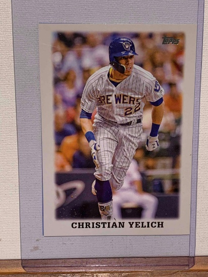 assorted brewers baseball cards Corbin Burnes and Christian Yelich