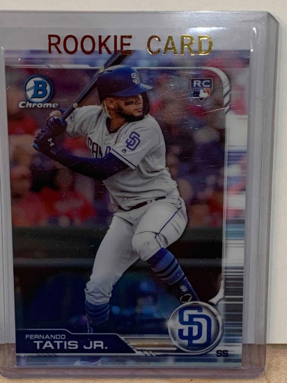 2019 Topps chrome, Fernando Tatis Junior rookie baseball card