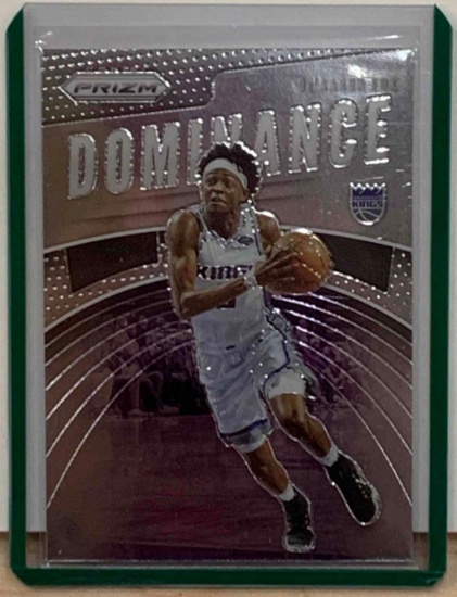 2019 Panini prism dominance De?Aaron Fox holographic, basketball card