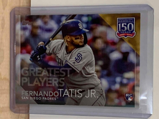 2019 Topps Fernando tatis Junior baseball card