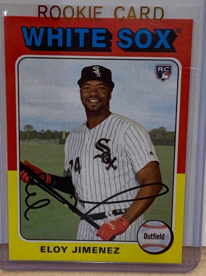 2019 Topps Eloy Jiminez autograph rookie baseball card