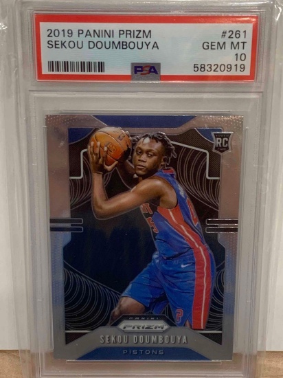 2019 Panini Prizm Sekou Doumbouya PSA 10 basketball card