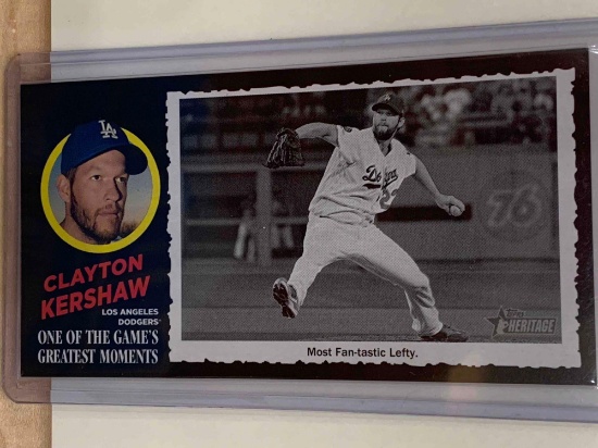 2020 tops Clayton Kershaw most fantastic lefty baseball card