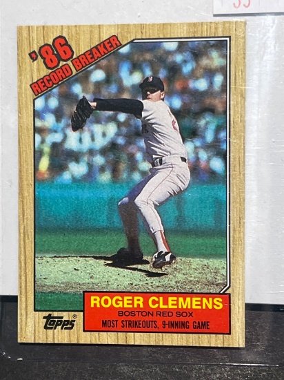 1987 Topps, Roger Clemens record breaker baseball card