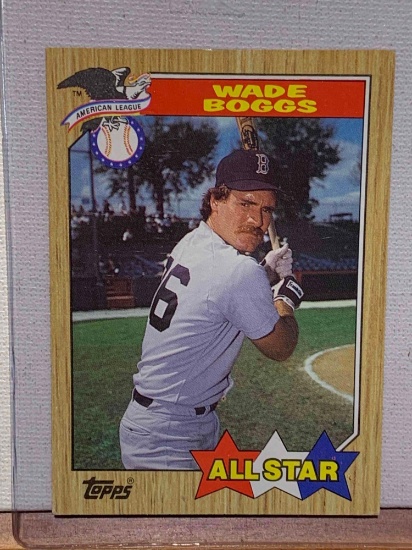 1987 Topps Wade Boggs all star baseball card