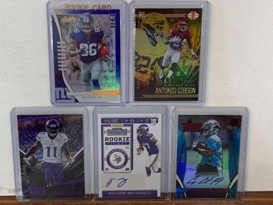 Assorted Rookie football cards