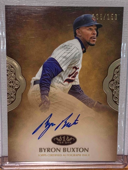 2019 Topps Byron Buxton autographed baseball card