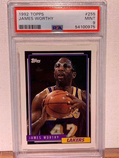 1993 Topps James worthy basketball card PSA 9