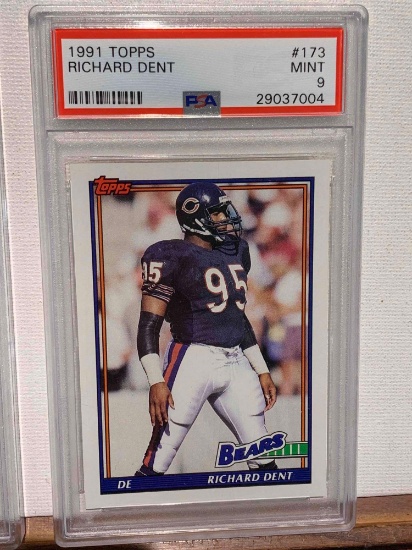 1991 Topps Richard Dent PSA 9 football card