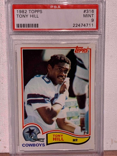 1982 Topps Tony Hill PSA 9 football card