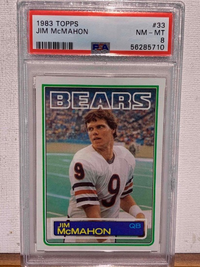 1983 Topps Jim McMahon PSA 8 football card