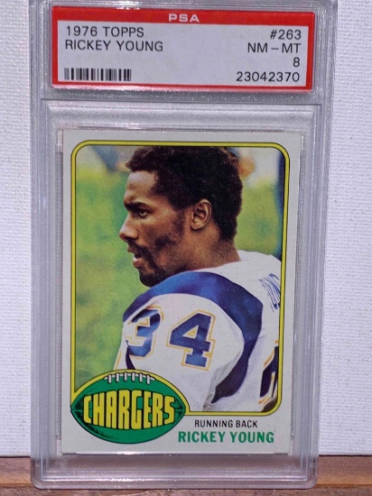 1976 Topps Rickey Young PSA 8 football card