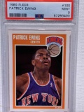 1989 fleer Patrick Ewing PSA 9 basketball card