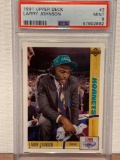 1991 upper deck Larry Johnson PSA 9 basketball card