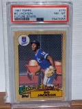 1987 Topps Bo Jackson PSA 8 baseball card