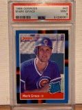 1988 Donruss Mark Grace PSA 9 baseball card