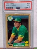 1987 Topps Jose Canseco PSA 9 baseball card
