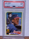 1989 Topps Ron Gant PSA 9 baseball card