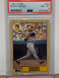 1987 Topps Barry Bonds PSA 8 baseball card