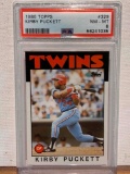 1986 Topps Kirby Puckett PSA 8 baseball card