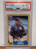 1987 Topps Kirk Gibson PSA 8.5 baseball card