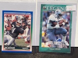 Assorted football cards Jackson, Dorsett
