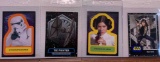 assorted, Star Wars cards stormtrooper, tie fighter, Leia, solo