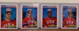 assorted team, USA, baseball cards, Larkin, Clarke, Surhoff, witt