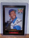 2000 optimum Ernie banks, autographed baseball card