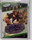 2003 Sage Dallas Clark autographed football card