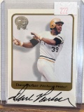 2001 Fleer Dave Parker autographed baseball card