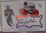2016 Panini Flawless Now+Then David Johnson Autograph #1/1