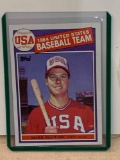 1985 Topps Mark McGwire 1984 United States baseball team baseball card