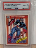 1990 Marvel universe Captain America PSA eight card