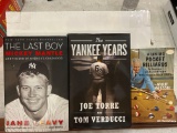 Books including The Last Boy, The Yankee Years and Billards